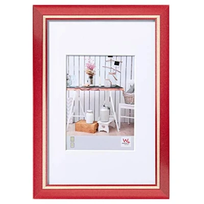 Afbeelding van walther design fotolijst rood 50 x 70 cm met passe partout, chalet lijst EL070R