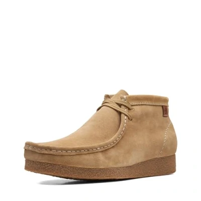 Afbeelding van ClarksShacre BootherenChukka laarsChukkalaarzen,Donker Zand Suede,42.5 EU Breed