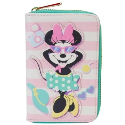 Afbeelding van Mickey &amp; Minnie Mouse Loungefly Vacation Style Portemonnee meerkleurig