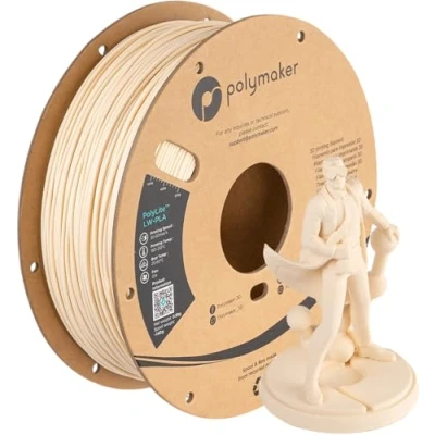 Afbeelding van Polymaker PolyLite LW PLA 1.75mm 800g Wit