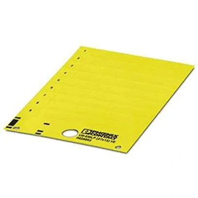 Afbeelding van Phoenix Contact 0828893 US EMLP (27X15) YE Apparaatmarkering Montagemethode: Plakken Geel Aantal markeringen: 270 10 katernen