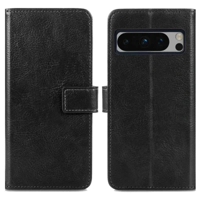 Afbeelding van Google Pixel 8 Pro Hoesje Kunstleder iMoshion Bookcase Zwart Telefoonhoesje