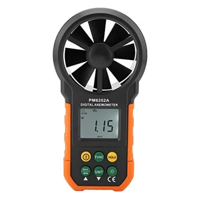 Afbeelding van Handheld Digitale Anemometer PM6252A Windsnelheidsmeter Luchtstroommeter Met LCD Schermverlichting Voor Windsurfen Deltavliegen Zeilen Surfen Vissen