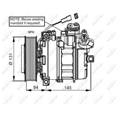 Afbeelding van NRF Airco compressor 32821