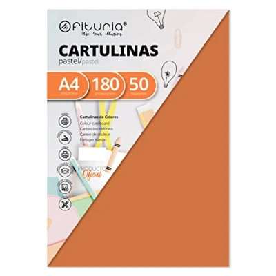 Afbeelding van Karton, A4, 180 g, lichtbruin, 50 stuks