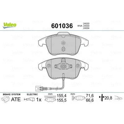 Afbeelding van Valeo Remblokset 601036