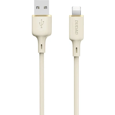 Afbeelding van Dudao L7SL USB A Lightning 5A kabel 1m beige