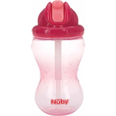 Afbeelding van Nuby Flip it 360ml 12+ maanden roze 1 stuks