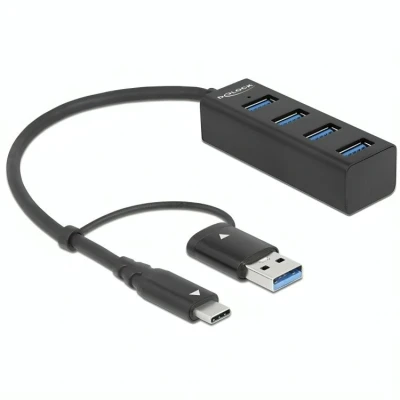 Afbeelding van USB hub 4 poorten Delock