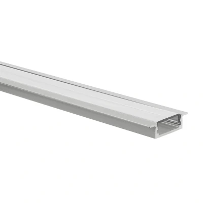 Afbeelding van Yphix Led Strip Profiel Matera Aluminium Laag 1m Incl. Transparante Afdekkap LEDdirect.nl
