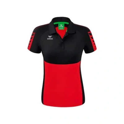Afbeelding van Six Wings polo dames rood/zwart / 40