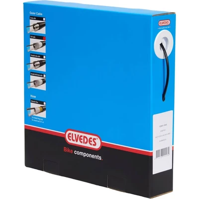 Afbeelding van Elvedes Schakel buitenkabel met voering 30 meter / Ø4,2mm zwart (30 in doos)