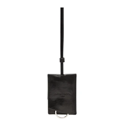 Afbeelding van Liebeskind Berlin Chudy Paper Touch crinkle zwarte hanger voor dames, zwart