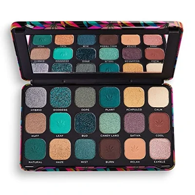 Afbeelding van Makeup Revolution Eyeshadow Palette Forever Flawless Chilled WITH Cannabis Sativa Oogschaduwpalet, Dames, Maat: 19.8 g, Multi