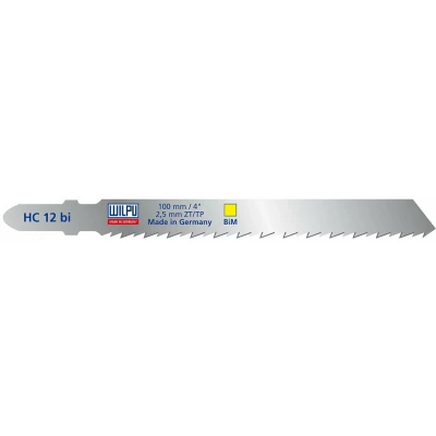 Afbeelding van Wilpu HC12bi decoupeerzaagblad hout en kunststof (Bosch T101BF) 5 stuks