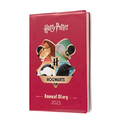 Afbeelding van Grupo Erik AAESVA62302 Official Harry Potter A6 2023 Week To View Diary December 2022 Weekly PlannerA6 Planner With Stickers And Pocket Gifts