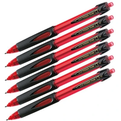 Afbeelding van Uni Ball Power Tank Intrekbare Balpen, 0,4 mm, Kleur: Rood