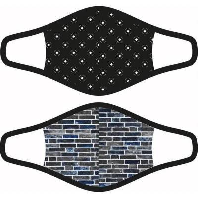 Afbeelding van Beeren Mondkapjes Heren Katoen/polyester Zwart Maat M 2 Stuks