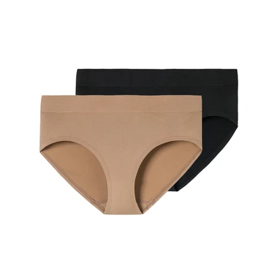 Afbeelding van Schiesser 2PACK Seamless Slip, Dames, Maat: Medium, Schwarz maple