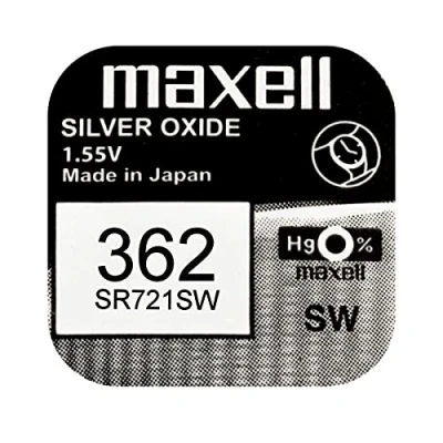 Afbeelding van Maxell 362 SR721SW knoopcel/horlogebatterij (zilveroxide, 1,55 V) 1 stuk