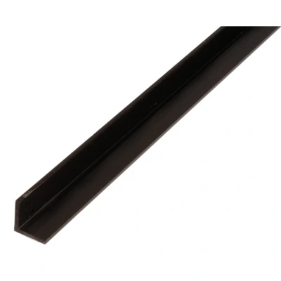 Afbeelding van Alberts 479039 hoekprofiel kunststof, zwart 1000 x 20 mm
