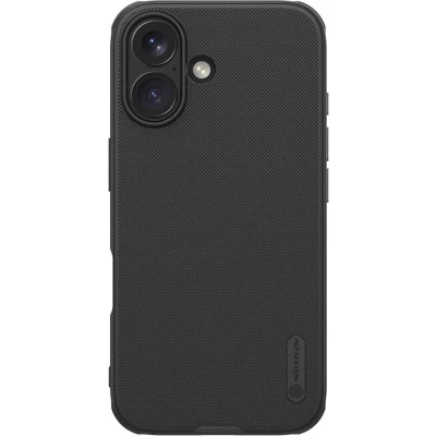 Afbeelding van Nillkin Frosted Shield Hoesje Geschikt voor Apple iPhone 16 Plus Compatibel met MagSafe Back Cover Magneet Zwart