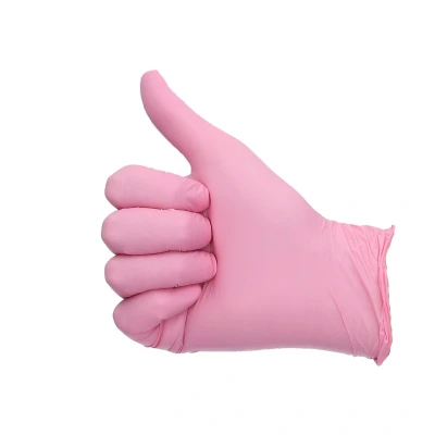 Afbeelding van Handschoenen Nitril Cat III poedervrij Roze S