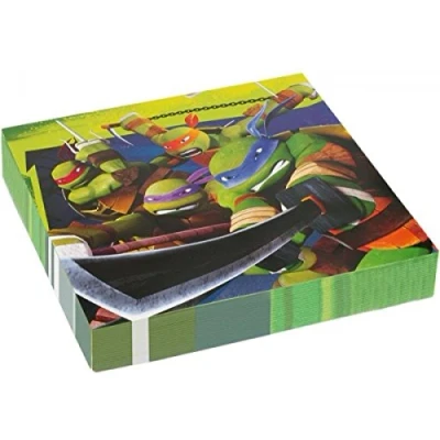 Afbeelding van Ninja Turtles Servetten 33x33cm 20 stuks