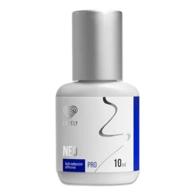 Afbeelding van LOVELY Wimperlijm NEO 10ml Zwart vloeibare &amp; snelle lijm, droogtijd ONMIDDELLIJK 8 weken kleefkracht zeer elastisch, duurzaam voor professionele wimperextensions