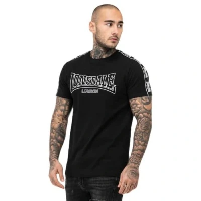 Afbeelding van Lonsdale Normale Passform Vementry Tshirt print, Heren, Maat: Large, Black white