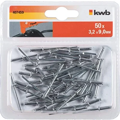 Afbeelding van KWB Popnagels 3,2 x 9,0 mm 50 stuks 407459