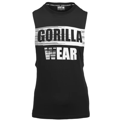 Afbeelding van Gorilla Wear Lopez Drop Armhole Tank Top Zwart 2XL