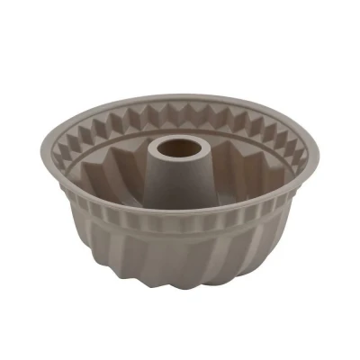 Afbeelding van Florina siliconen tulbandvorm / cakevorm 24 x 10 cm taupe