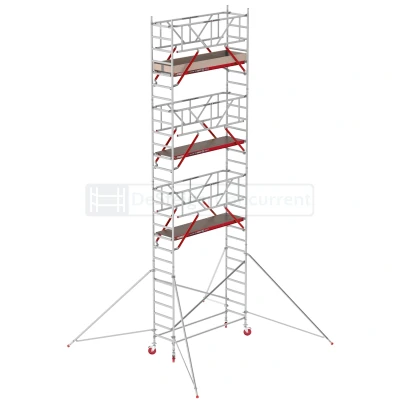 Afbeelding van Altrex Rolsteiger RS TOWER 41 Safe Quick L190xB75cm 9.20m werkhoogte Vrijstaand gebruik Houten platformen