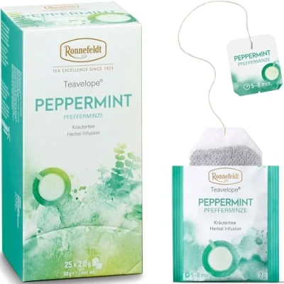 Afbeelding van Ronnefeldt Teavelope &#039;Peppermint&#039; kruidenthee, 25 theezakjes, 50 g, aantal: 6 stuks
