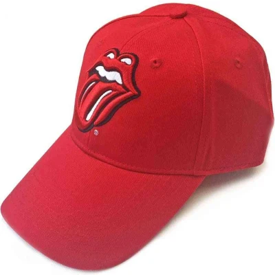 Afbeelding van The Rolling Stones Classic Tongue Baseball pet Rood