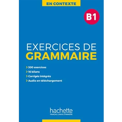 Afbeelding van En Contexte Exercices de grammaire + audio MP3 corrigés (B1): excercises B1: Vol. 1