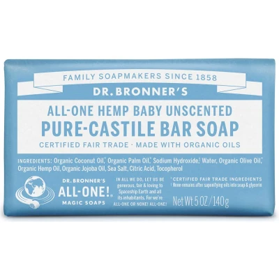 Afbeelding van Dr. Bronner Zeep Baby Ongeparfumeerd 140GR