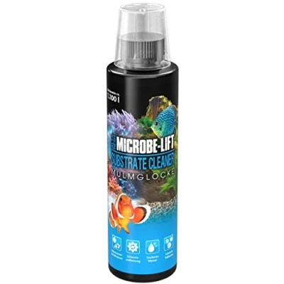 Afbeelding van MICROBE LIFT GSC08US Substrate Cleaner zeer actieve bacteriën voor het verwijderen van schimmel en vuil in aquarium, zoet zeewater, 236 ml, bruin
