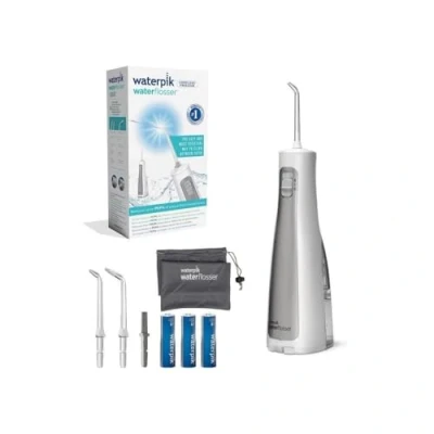 Afbeelding van Waterpik Cordless Freedom Waterflosser, Draagbaar en Waterdicht Apparaat voor het Verwijderen van Tandplak met Accu, Ideaal Reizen, Kleinere Badkamers onder de Douche, Wit (WF 03EU010)
