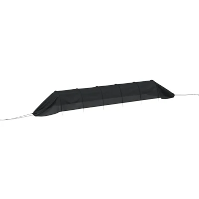 Afbeelding van Kweektunnel 300x50x48,5 cm staal en polyetheen zwart