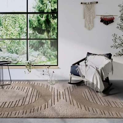 Afbeelding van Vloerkleed Bartoux 200x280cm Beige 123vloerkleed.nl is de online webshop voor vloerkleden en woonaccessoires.