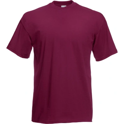 Afbeelding van Fruit Of The Loom Heren Valueweight T shirt met korte mouwen (Bordeaux)