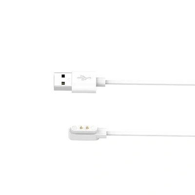 Afbeelding van SmartWatch oplader magnetische USB oplaadkabel voor Oppo Watch Free Ticwatch GTH, vervangende (wit)