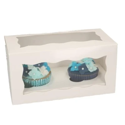 Afbeelding van FunCakes Cupcake Doos 2 Wit pk/25