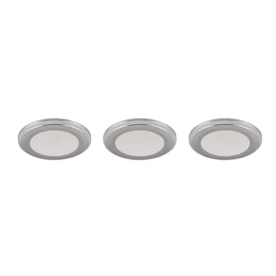 Afbeelding van Trio Inbouwspots Argus chroom set van 3 653610306