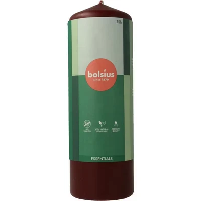 Afbeelding van Bolsius Stompkaars 200/68 velvet red 1 stuks