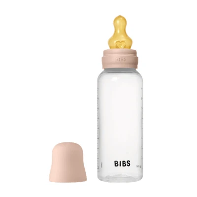 Afbeelding van BIBS Fles Latex Round Medium Flow Blush 270ml