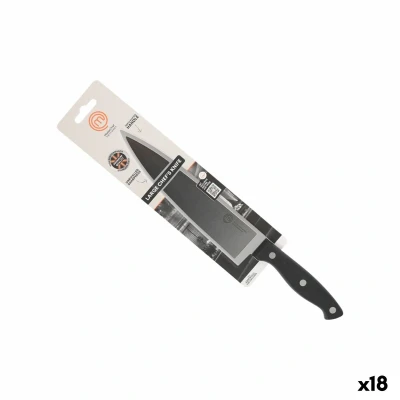 Afbeelding van Keukenmes MasterChef Chef Zwart Zilverkleurig 20 cm (18 Stuks)
