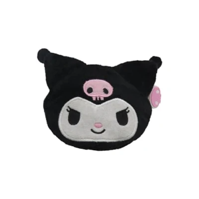 Afbeelding van CyP Brands Hello Kitty, Sanrio, portemonnee, tas, 3D figuur, pluche, wit, officieel product, Zwart, Sanrio Kitty Kuromi portemonnee